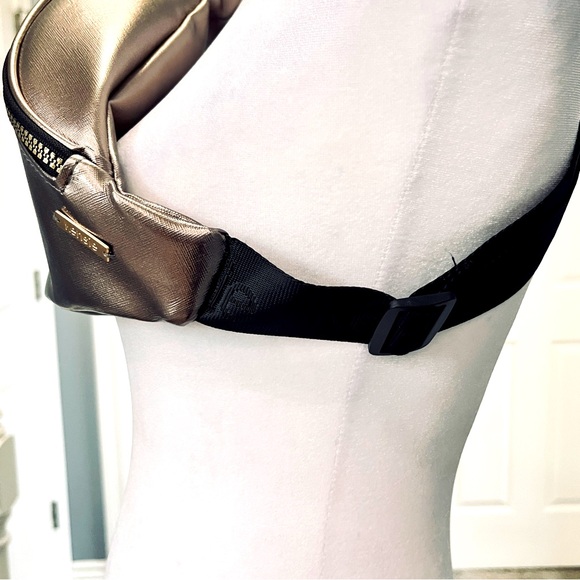 NWOT Kenzie Metallic Brown Sling Belt Shoulder Bag - Picture 3 of 8